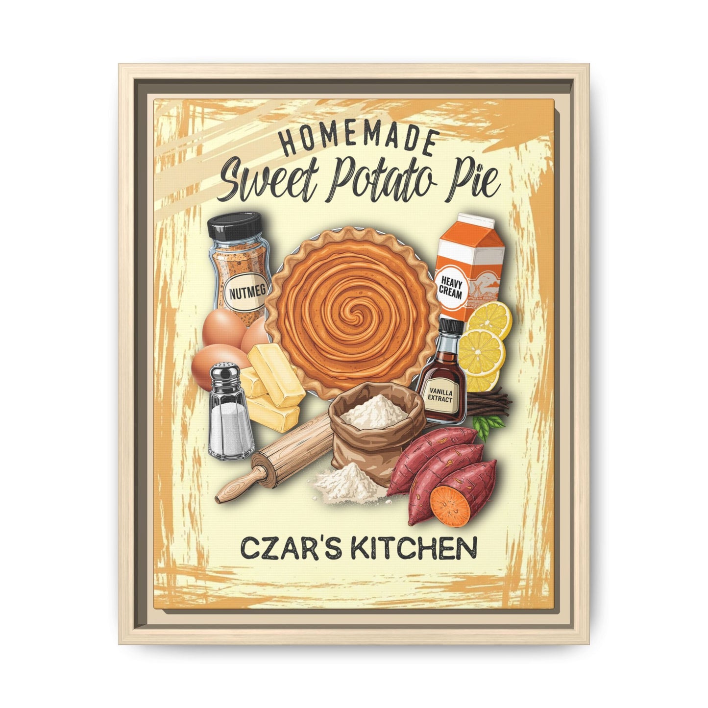 Matte Canvas, Framed (Multi-color) 11x14