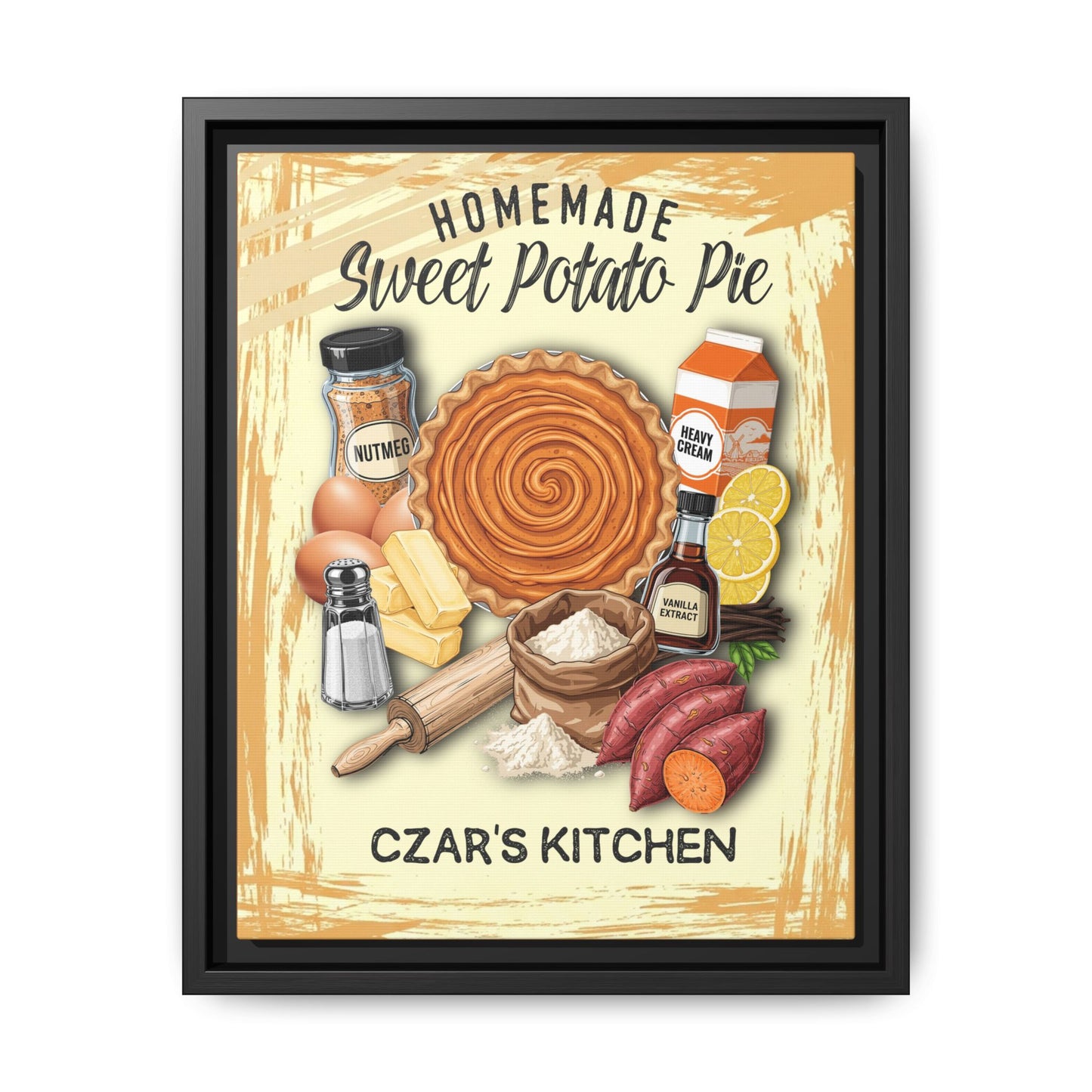 Matte Canvas, Framed (Multi-color) 11x14