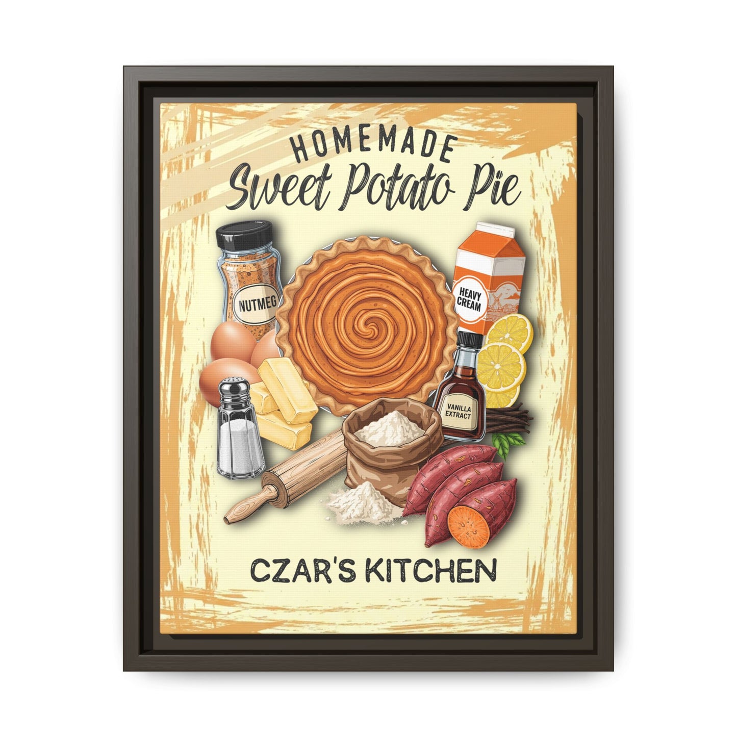Matte Canvas, Framed (Multi-color) 11x14