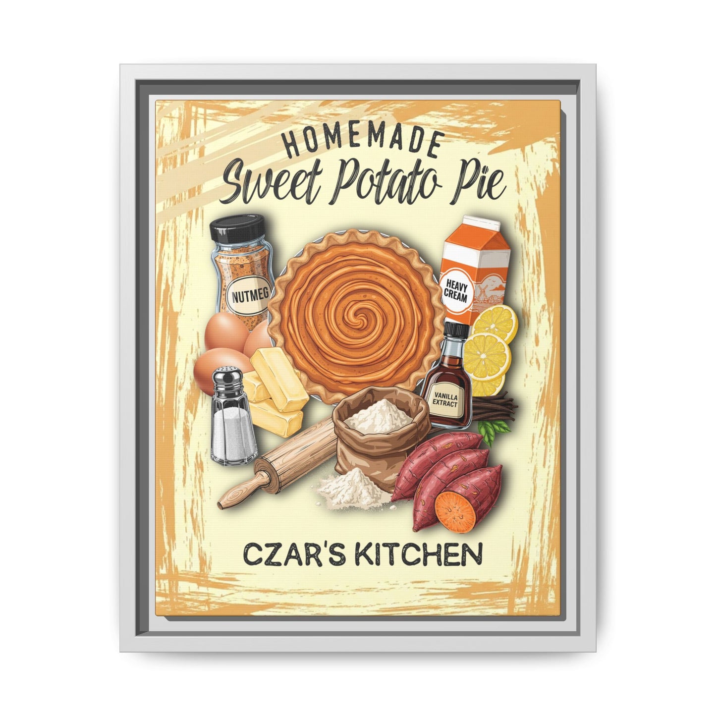 Matte Canvas, Framed (Multi-color) 11x14