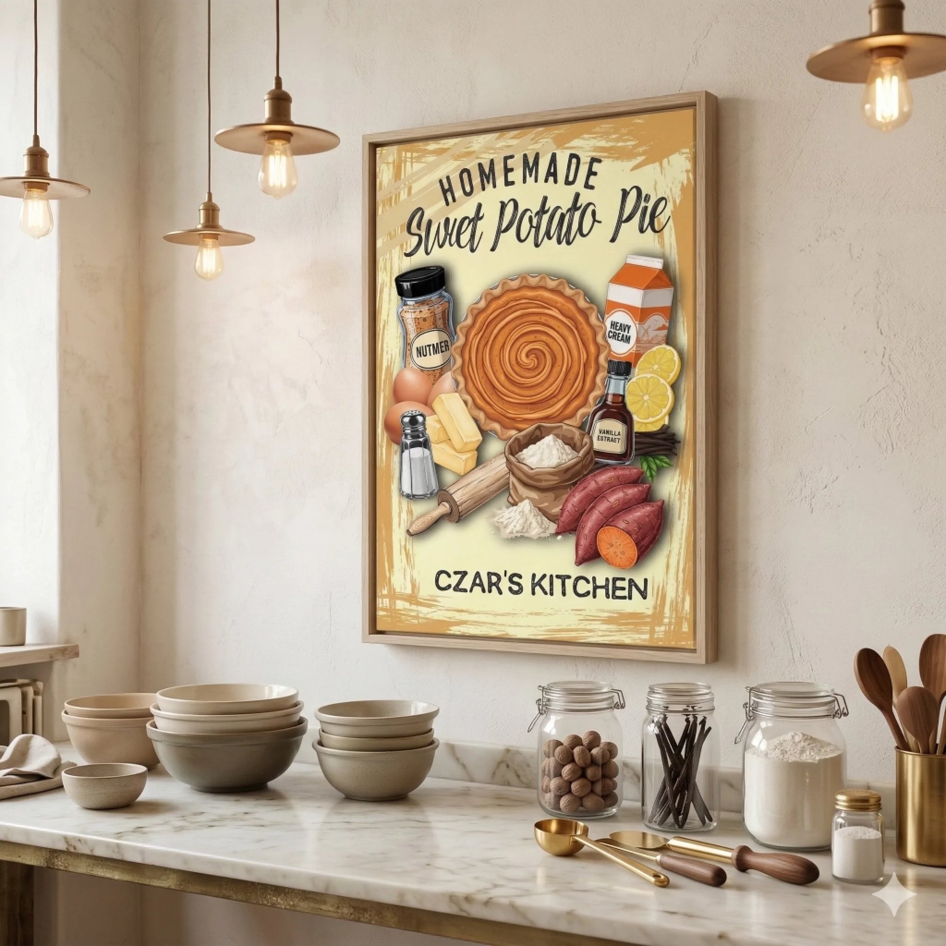 SPP Oatmeal Framed Luxury Bakery Mockup