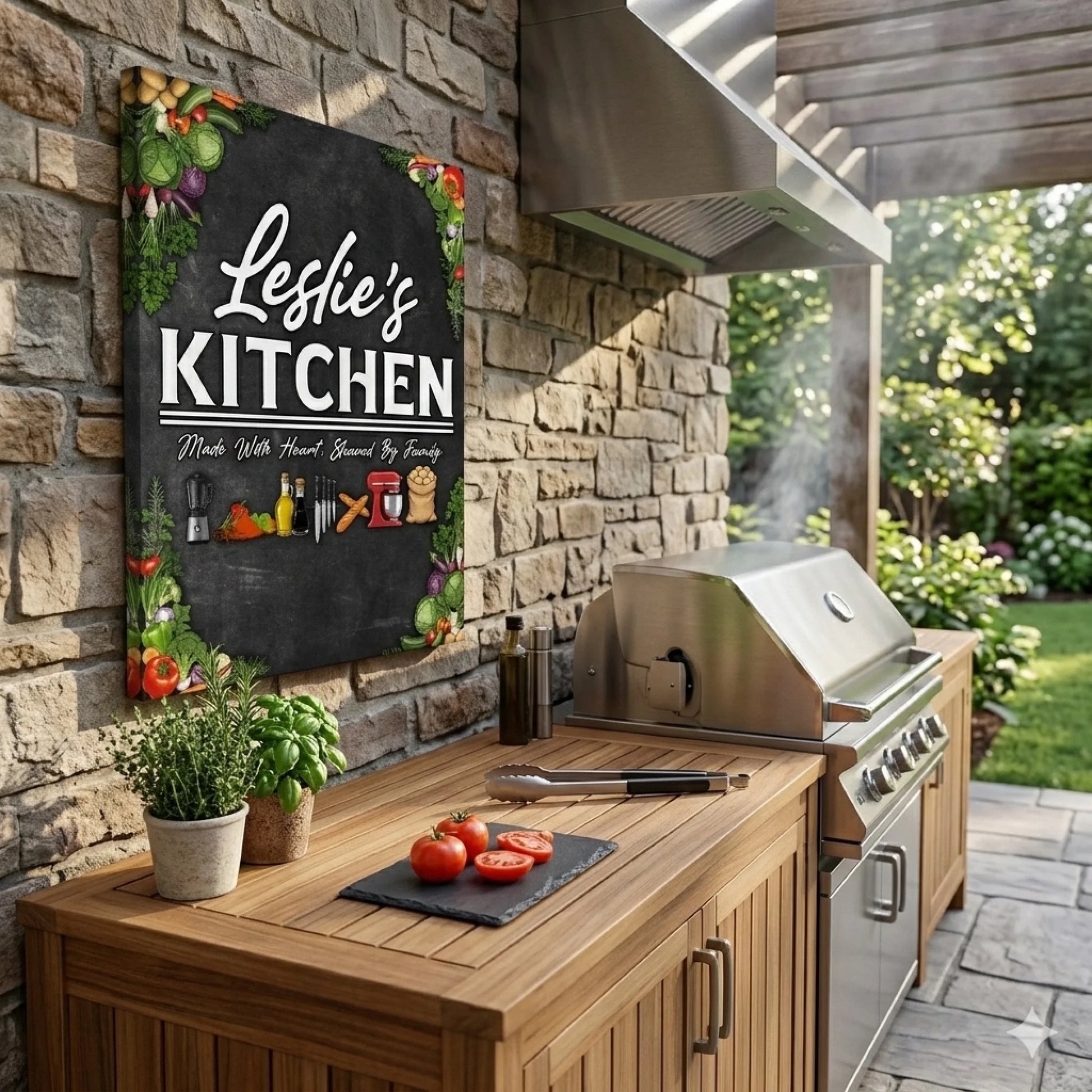 Leslie's Kitchen Vertical BBQ Mockup