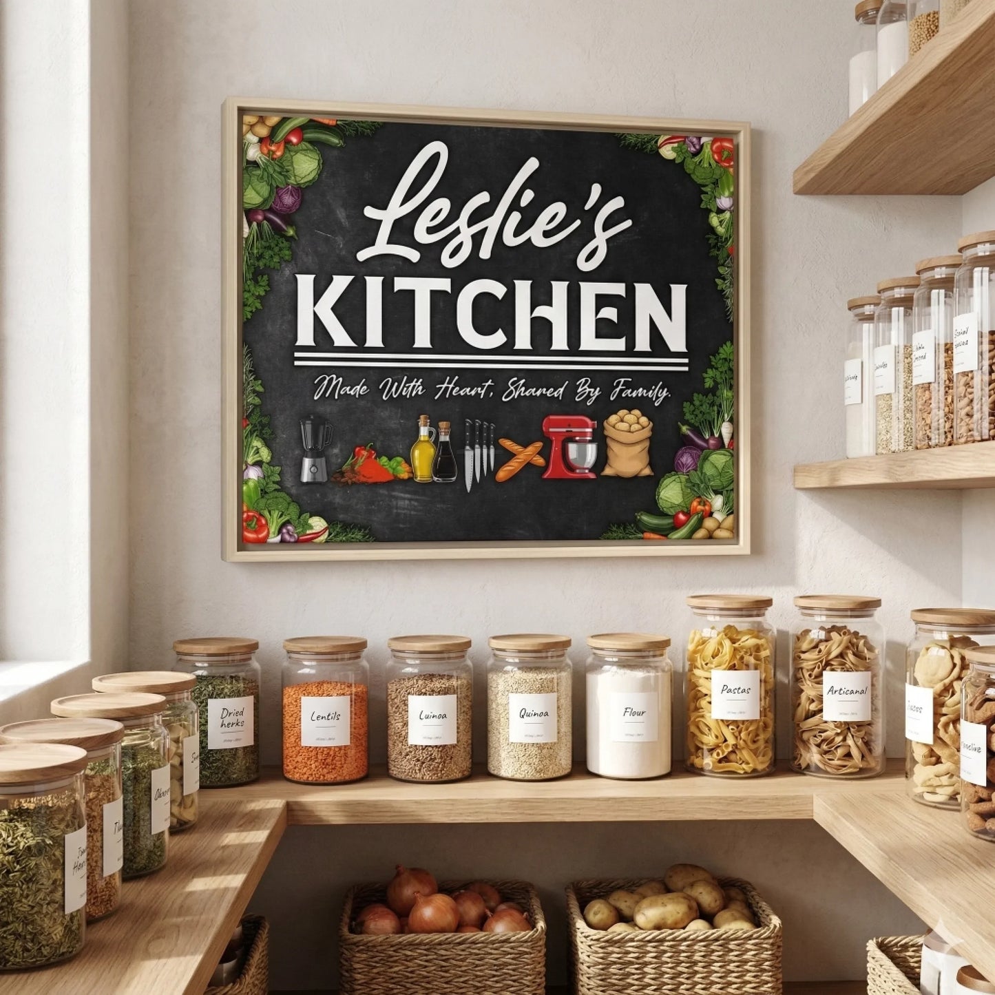 Leslie's Kitchen Horizontal Oatmeal Pantry