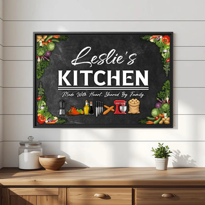 Black Frame Leslie's Kitchen Mockup