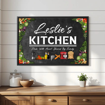 Black Frame Leslie's Kitchen Mockup