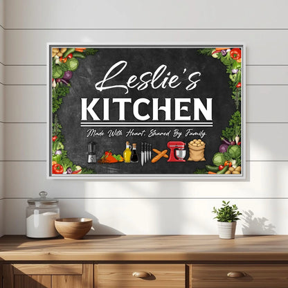 White Frame Leslie's Kitchen Mockup