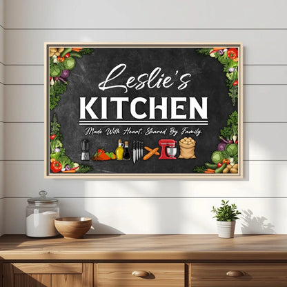 Oatmeal Frame Leslie's Kitchen Mockup