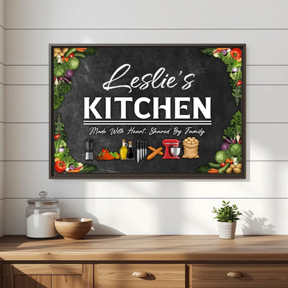 Espresso Frame Leslie's Kitchen Mockup