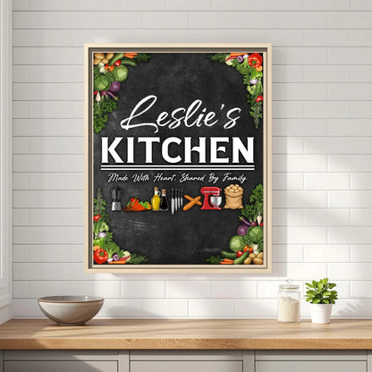 Leslie's Kitchen Oatmeal Frame 11x14 Vertical Front