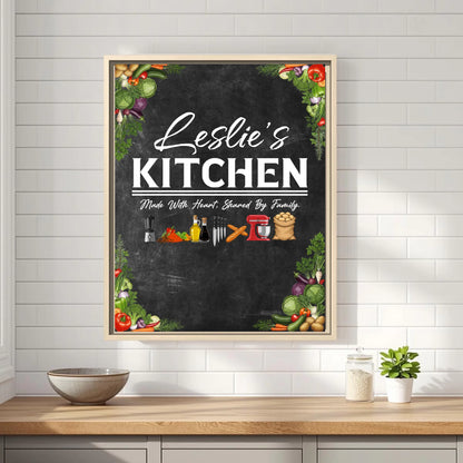 Leslie's Kitchen Oatmeal Vertical 11x14 Framed Mockup